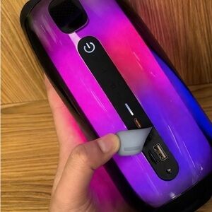 JBL Portable Speaker - Purple Pink Blue Gradient